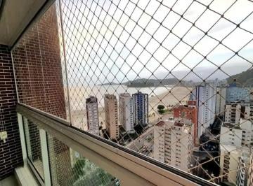 Apartamento de 3 quartos, Santos · APTO IMPECÁVEL TODO MOBILIADO, 2 VAGAS, LINDA VISTA P/MAR, 3 DORMS., SENDO UMA SUÍTE + DEP COMPL EMP