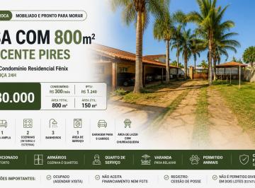 Casa de 4 quartos, Vicente Pires · Casa em Vicente Pires 4 Quartos 800m² Mobiliada Churrasqueira Condomínio Fechado