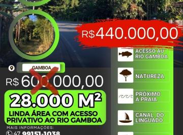 Rural , São Francisco do Sul · Chácara de 28.000 m² às margens do Rio Gamboa - Acesso ao Canal do Linguado