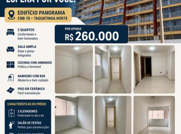 Apartamento de 2 quartos, Taguatinga · Apto 2 Quartos Taguatinga Norte Ed. Panorama Garagem Coberta Financiamento.