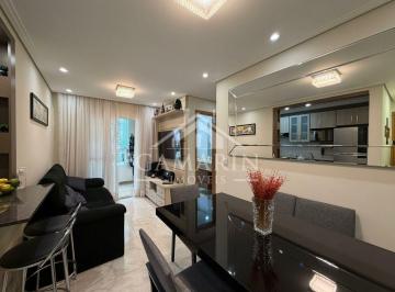 Apartamento · 58m² · 2 Quartos · 2 Vagas · Apartamento de 58m², 2 dormitórios, 1 suíte varanda fechada em vidro, 2 vaga de garagem.