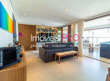 Apartamento · 110m² · 3 Quartos · 2 Vagas · Locação Maravilhoso Apartamento no Campo Belo - Todo mobiliado com 3 Quartos , 110 m².