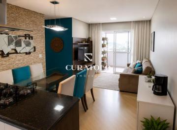 Apartamento · 77m² · 3 Quartos · 2 Vagas · Condomínio Terraços do Campestre - Apartamento à venda com 77 m², 3 quartos, varanda gourmet e 2 vag