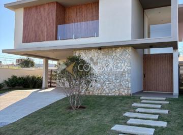 0 · Casa para venda em condomínio, com 4 suítes, espaço gourmet e quintal com piscin