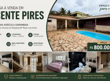 Casa de 3 quartos, Vicente Pires · Casa Escriturada à Venda em Vicente Pires | 3 Quartos, Suíte, Piscina, Churrasqueira e 500m²