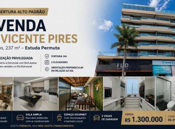 Apartamento de 4 quartos, Vicente Pires · COBERTURA ALTO PADRÃO EM VICENTE PIRES | 237M² | 4 QUARTOS | 3 SUÍTES | ESPAÇO GOURMET | 2 VAGAS