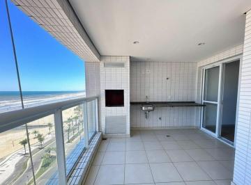 Apartamento · 111m² · 3 Quartos · 2 Vagas · Apartamento FRENTE MAR com 3 dormitórios à venda, 111 m² por R$ 1.450.000 - Boqueirão - Praia Grande