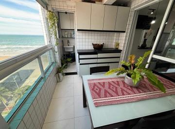 Apartamento · 77m² · 2 Quartos · 1 Vaga · Apartamento VISTA MAR com 2 dormitórios à venda, 77 m² por R$ 600.000 - Real - Praia Grande/SP