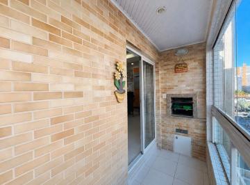 Apartamento · 78m² · 2 Quartos · 1 Vaga · Apartamento à venda no Canto do Forte, Praia Grande: 2 quartos (1 suíte) c/ vista mar e varanda gour