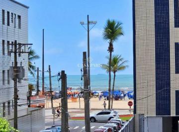 Apartamento · 84m² · 2 Quartos · 1 Vaga · Apartamento VISTA MAR com 2 dormitórios na quadra da praia, com 83 m² por R$ 445.000