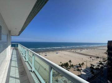 Apartamento · 123m² · 3 Quartos · 2 Vagas · Apartamento FRENTE MAR com 3 dormitórios à venda, 123 m² por R$ 1.265.000 - Vila Guilhermina - Praia
