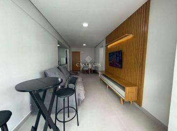 Apartamento · 82m² · 2 Quartos · 1 Vaga · Apartamento à venda na Ocian, Praia Grande - 2 dorm (1 suíte) com varanda gourmet e lazer completo
