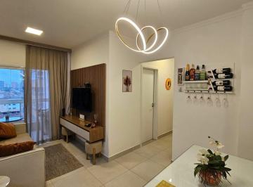 Apartamento · 63m² · 2 Quartos · 1 Vaga · Apartamento à venda no Canto do Forte (Praia Grande) com 2 dorms, suíte e varanda gourmet