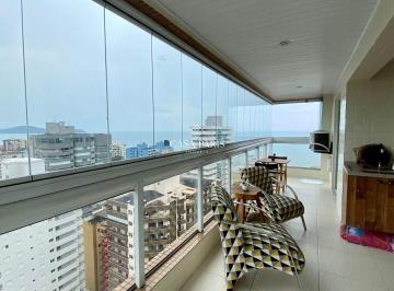 Apartamento · 84m² · 2 Quartos · 2 Vagas · Apartamento VISTA MAR com 2 dormitórios à venda, 84 m² por R$ 850.000 - Tupi - Praia Grande/SP