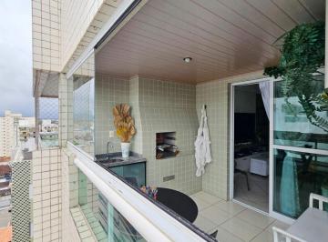 Apartamento · 83m² · 2 Quartos · 1 Vaga · Apartamento VISTA MAR com 2 dormitórios à venda, 83 m² por R$ 495.000 - Aviação - Praia Grande/SP
