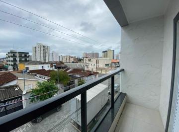 Casa · 71m² · 3 Quartos · 1 Vaga · Sobrado de condomínio com 3 dormitórios à venda, 70 m² por R$ 480.000 - Vila Guilhermina - Praia Gra