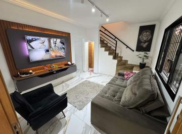 Casa · 101m² · 3 Quartos · 2 Vagas · Sobrado à venda, 101 m² por R$ 695.000,00 - Vila Guilhermina - Praia Grande/SP