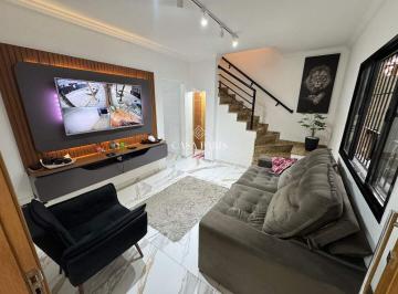 Casa · 101m² · 3 Quartos · 2 Vagas · Sobrado à venda, 101 m² por R$ 695.000,00 - Vila Guilhermina - Praia Grande/SP
