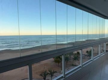 Apartamento · 124m² · 3 Quartos · 2 Vagas · Apartamento 3 Dorms (1 Suíte) com Varanda Gourmet e Vista Mar — Guilhermina, Praia Grande/SP