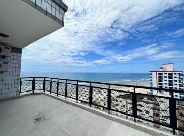 Apartamento · 133m² · 2 Quartos · 1 Vaga · Cobertura à venda na Praia Grande (Ocian) | 2 dorms (1 suíte) com vista mar e varanda gourmet