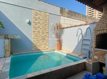 Casa · 80m² · 3 Quartos · 1 Vaga · Sobrado com 3 dormitórios à venda, 80 m² por R$ 535.000,00 - Caiçara - Praia Grande/SP