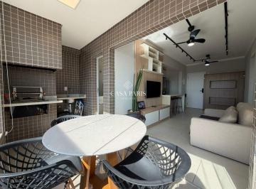 Apartamento · 54m² · 1 Quarto · 1 Vaga · Apartamento 1 suíte com varanda gourmet e vista mar | Praia Grande (Bairro Real)