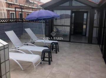 Apartamento · 311m² · 5 Quartos · 2 Vagas · Cobertura na Praia Grande (Aviação) | 5 dorms (4 suítes), vista do mar e varanda gourmet