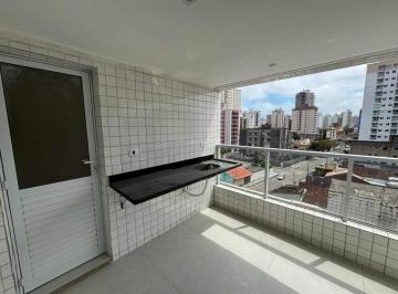 Apartamento · 80m² · 2 Quartos · 2 Vagas · Apartamento 2 Dorms (1 Suíte) com Varanda Gourmet e 2 Vagas – Aviação, Praia Grande/SP