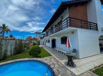 Casa · 332m² · 3 Quartos · 6 Vagas · Sobrado residencial com 3 suítes, piscina e 6 vagas — Balneário Flórida, Praia Grande (aceita financ