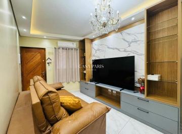 Casa · 87m² · 3 Quartos · 1 Vaga · Sobrado com 3 dormitórios à venda, 87 m² por R$ 636.000,00 - Real - Praia Grande/SP
