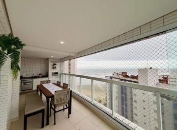 Apartamento · 101m² · 3 Quartos · 2 Vagas · Apartamento VISTA MAR com 3 dormitórios à venda, 101 m² por R$ 1.600.000 - Boqueirão - Praia Grande/