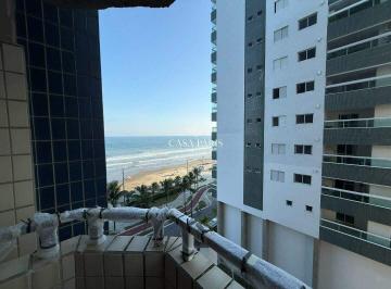 Apartamento · 74m² · 2 Quartos · 1 Vaga · Apartamento VISTA MAR com 2 dormitórios à venda, 74 m² por R$ 425.000 - Caiçara - Praia Grande/SP