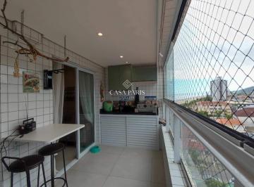 Apartamento · 63m² · 2 Quartos · 1 Vaga · Apartamento mobiliado com varanda gourmet à venda no Solemar, Praia Grande