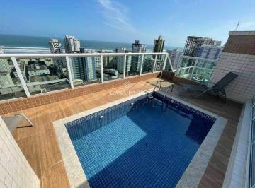 Apartamento · 370m² · 4 Quartos · 4 Vagas · Cobertura com 4 suítes e 4 vagas à venda, 370 m² por R$ 3.500.000 - Vila Guilhermina - Praia Grande/