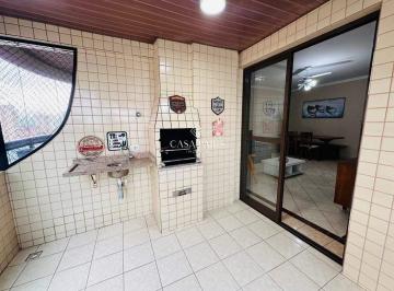 Apartamento · 107m² · 3 Quartos · 2 Vagas · Apartamento à venda na Praia Grande (Aviação) | 3 dorms, 1 suíte, varanda gourmet e vista mar