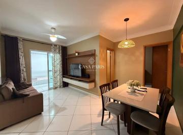 Apartamento · 58m² · 1 Quarto · 1 Vaga · Apartamento Mobiliado 1 Dormitório com Varanda Gourmet e Vista Mar – Ocian, Praia Grande/SP