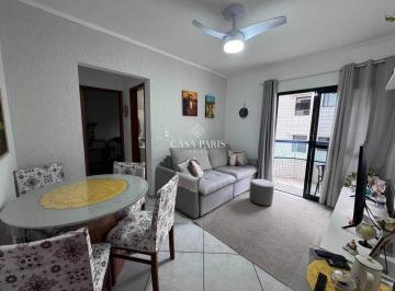 Apartamento · 50m² · 1 Quarto · 1 Vaga · Apartamento mobiliado à venda na Guilhermina, Praia Grande – 1 quarto e 1 vaga