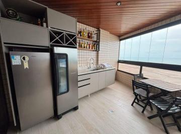 Apartamento · 97m² · 2 Quartos · 1 Vaga · Apartamento Mobiliado com Vista Mar no Caiçara – 2 Dorms (1 Suíte), Varanda Gourmet e Lazer Completo