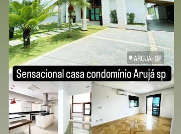 Casa · 750m² · 5 Quartos · 6 Vagas · CASA CONDOMÍNIO ARUJÁ 5 SUÍTES LAZER COMPLETO