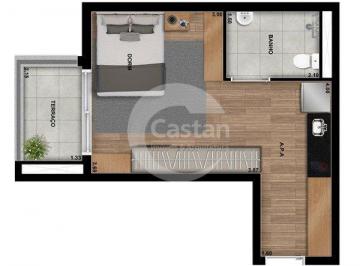 Apartamento · 36m² · 1 Quarto · Apartamento em Tatuapé