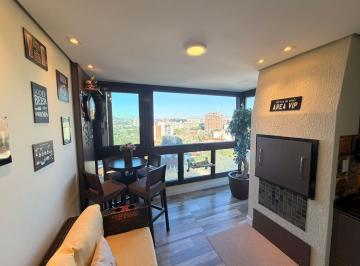 Apartamento · 117m² · 3 Quartos · 2 Vagas · Apartamento com 3 dormitórios; 2 vagas; mobiliado; com 117 m² ; lareira e churrasqueira; no Petrópol