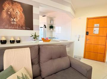 Apartamento · 43m² · 1 Quarto · 1 Vaga · Apartamento 1 dorm Mobiliado em Vila Tupi - Praia Grande