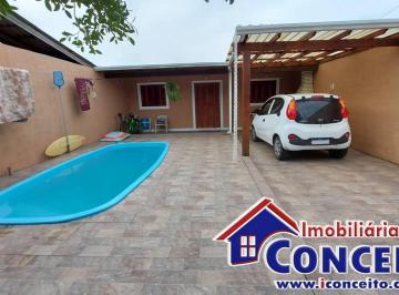 Casa · 100m² · 3 Quartos · 1 Vaga · C787 - Linda residência com 3 dormitórios no balneário Nova Nordeste