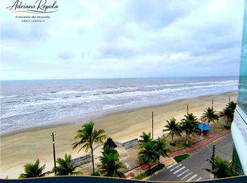 Apartamento de 2 quartos, Mongaguá · Apartamento Varanda Gourmet frente mar