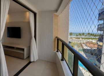 Apartamento · 63m² · 2 Quartos · 1 Vaga · Apartamento 2 quartos (1 suíte) com vista mar em Intermares, Cabedelo/PB — 62,96 m²