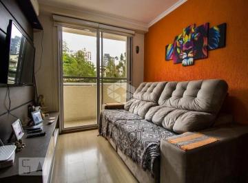 Apartamento · 58m² · 2 Quartos · 1 Vaga · Apartamento com 2 dormitórios, sacada, churrasqueira com garagem no bairro Morro Santana