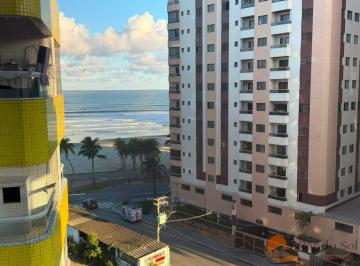 Apartamento · 42m² · 1 Quarto · 1 Vaga · Apartamento 1 dormitório, sacada com vista mar e 1 vaga de garagem - Mirim, Praia Grande/SP