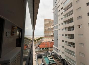 0fd9c907967ecb33739f817f4ce3c0ec2b8f67b8 · Apartamento com 1 dormitório - prédio frente mar - 1 vaga de garagem - Caiçara, Praia Grande/SP