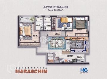 5d0376d6 · Apartamento, 3 dormitórios, 86.61 m², em Jardim Botânico
