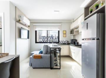 Apartamento · 28m² · 1 Quarto · Studio Mobiliado para Locação no Centro - Curiitba